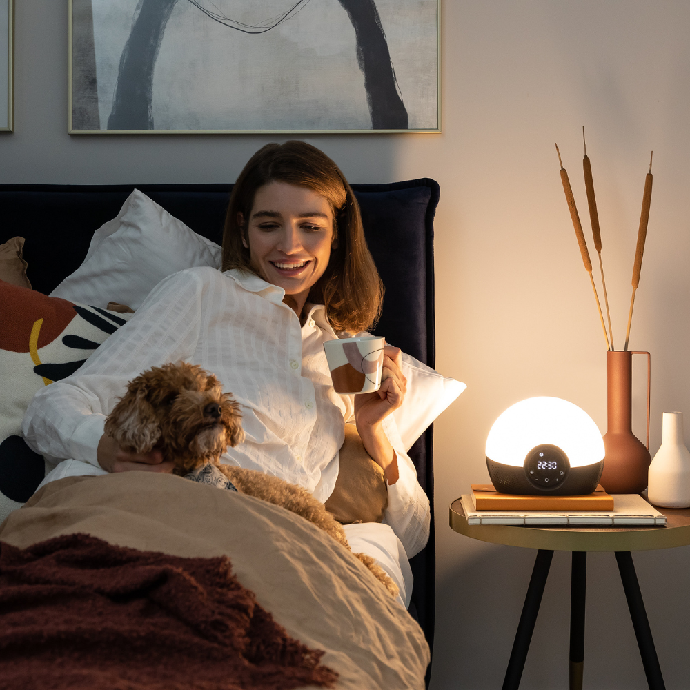 Bodyclock Glow 150 – light alarm clock with 10 sounds and white noise