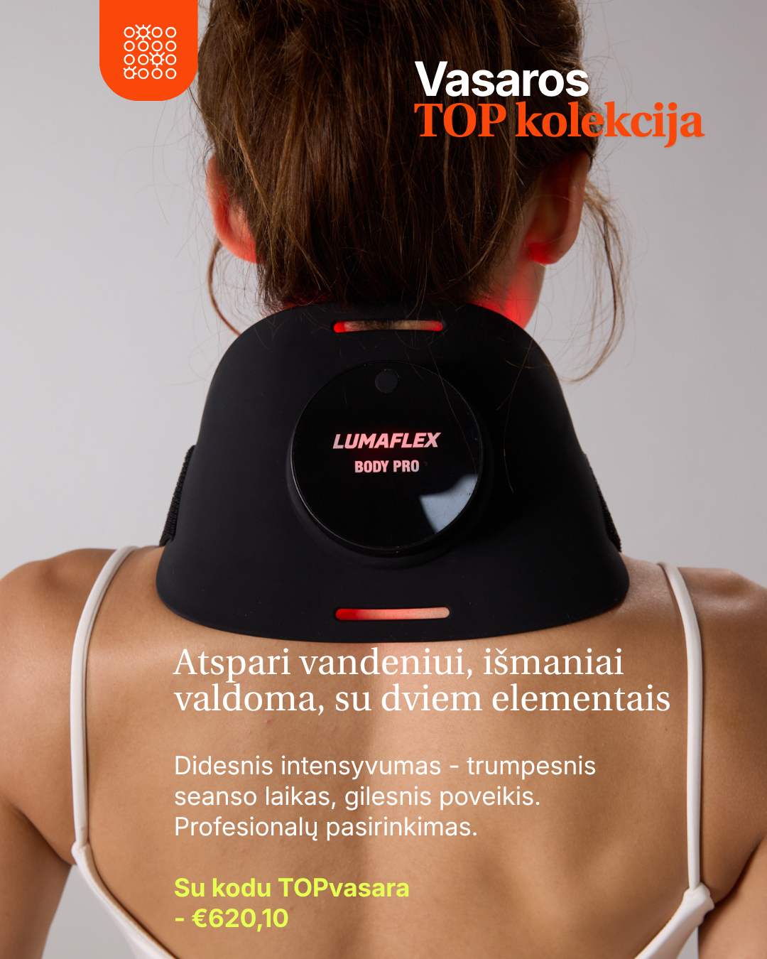 Lumaflex® PRO – profesionāla sarkanās un infrasarkanās gaismas terapija sportam, reģenerācijai un sāpju mazināšanai