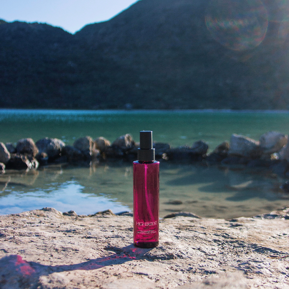 HigherDOSE transderminis magnio purškalas nervų sistemos balansui, atsistatymui ir giliam atsipalaidavimui