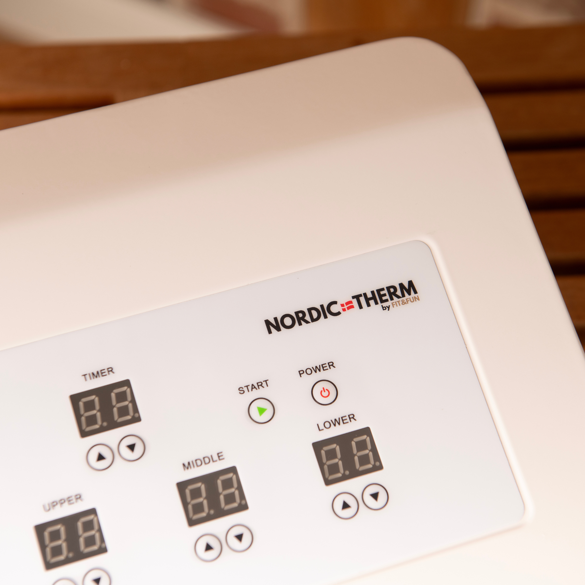 Nordic Therm® infraraudonųjų spindulių kūno sauna su 3 šildymo zonomis