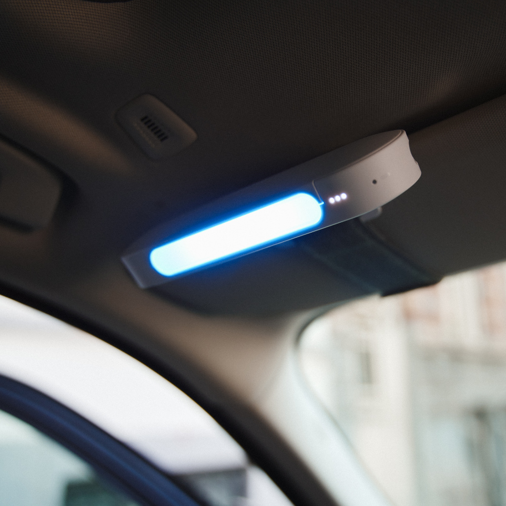 Luminette Drive® pārnēsājama dienas gaismas terapijas lampa braukšanai un darbam