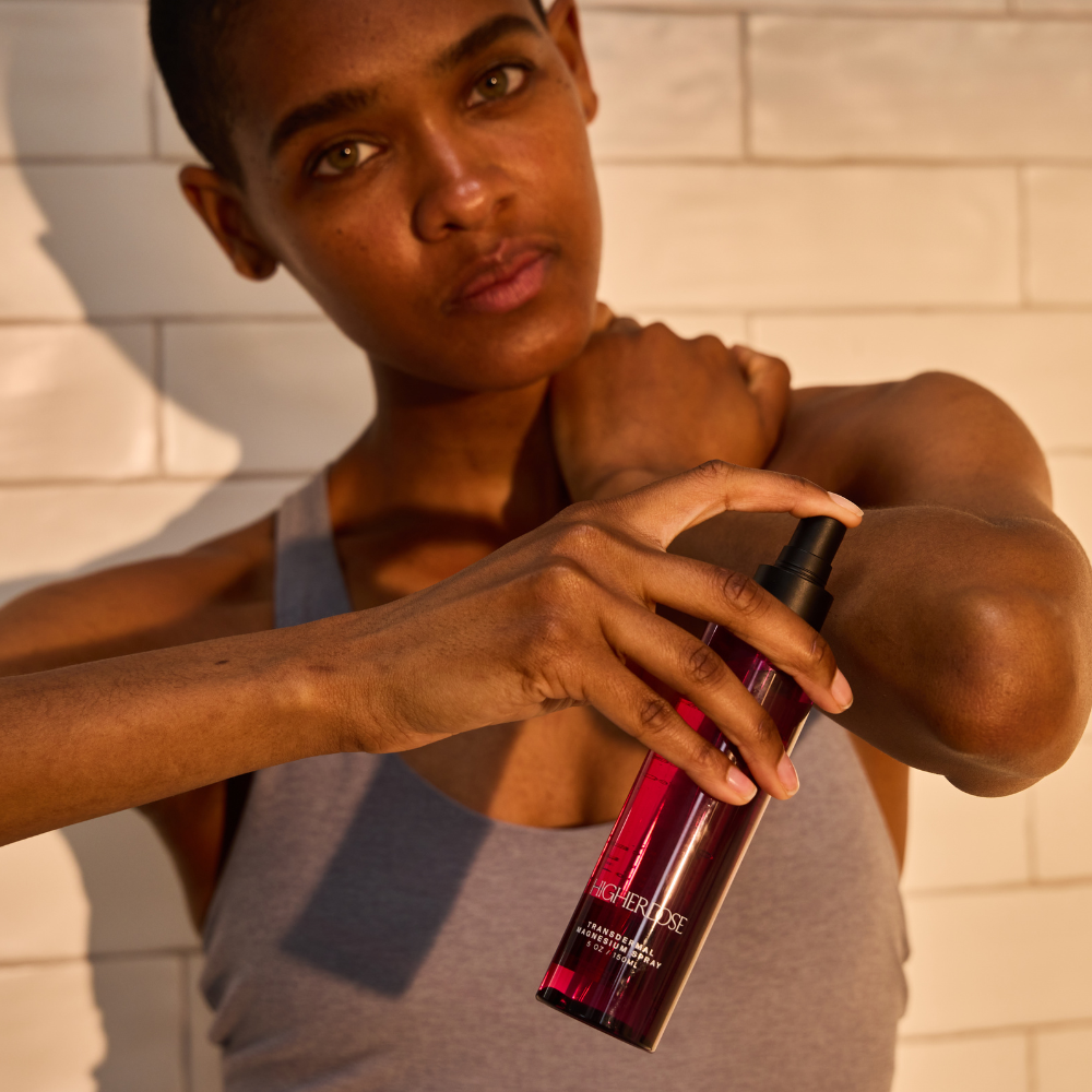 HigherDOSE transderminis magnio purškalas nervų sistemos balansui, atsistatymui ir giliam atsipalaidavimui