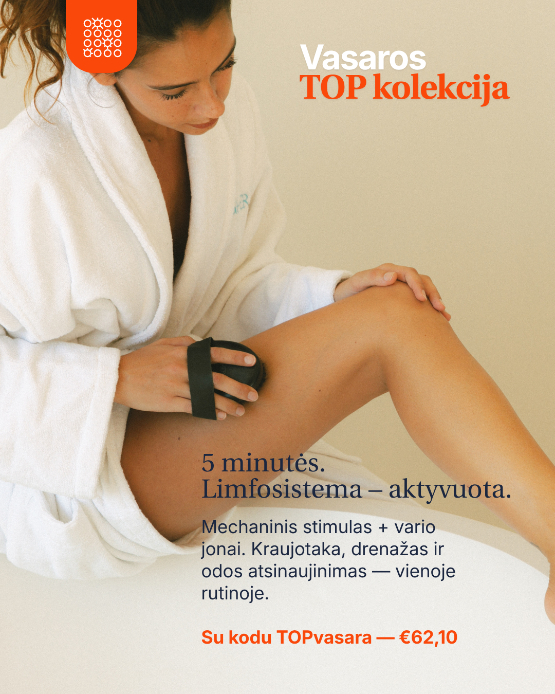 HigherDOSE® uzlādējoša vara ķermeņa birste
