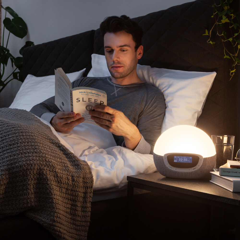 Bodyclock Shine 300 – gaismas modinātājs ar radio, balto troksni un 15 skaņām