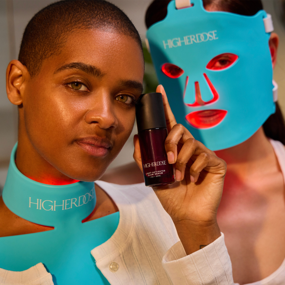 HigherDOSE® Light-Activated Glow serums ar sarkanas gaismas aktivizāciju