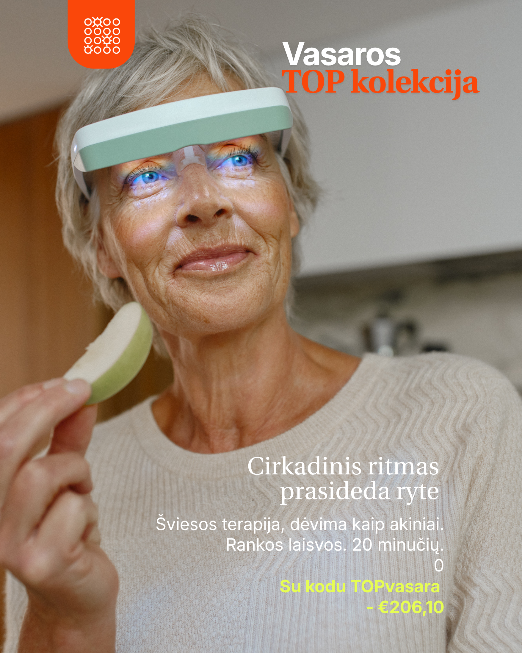 Luminette® 3 dienasgaismas terapijas brilles bioloģiskajam ritmam, enerģijai